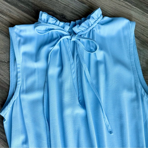 Boutique Brand - Sleeveless Tiered Ruffle Baby Blue Dress Size S - Picture 4 of 11